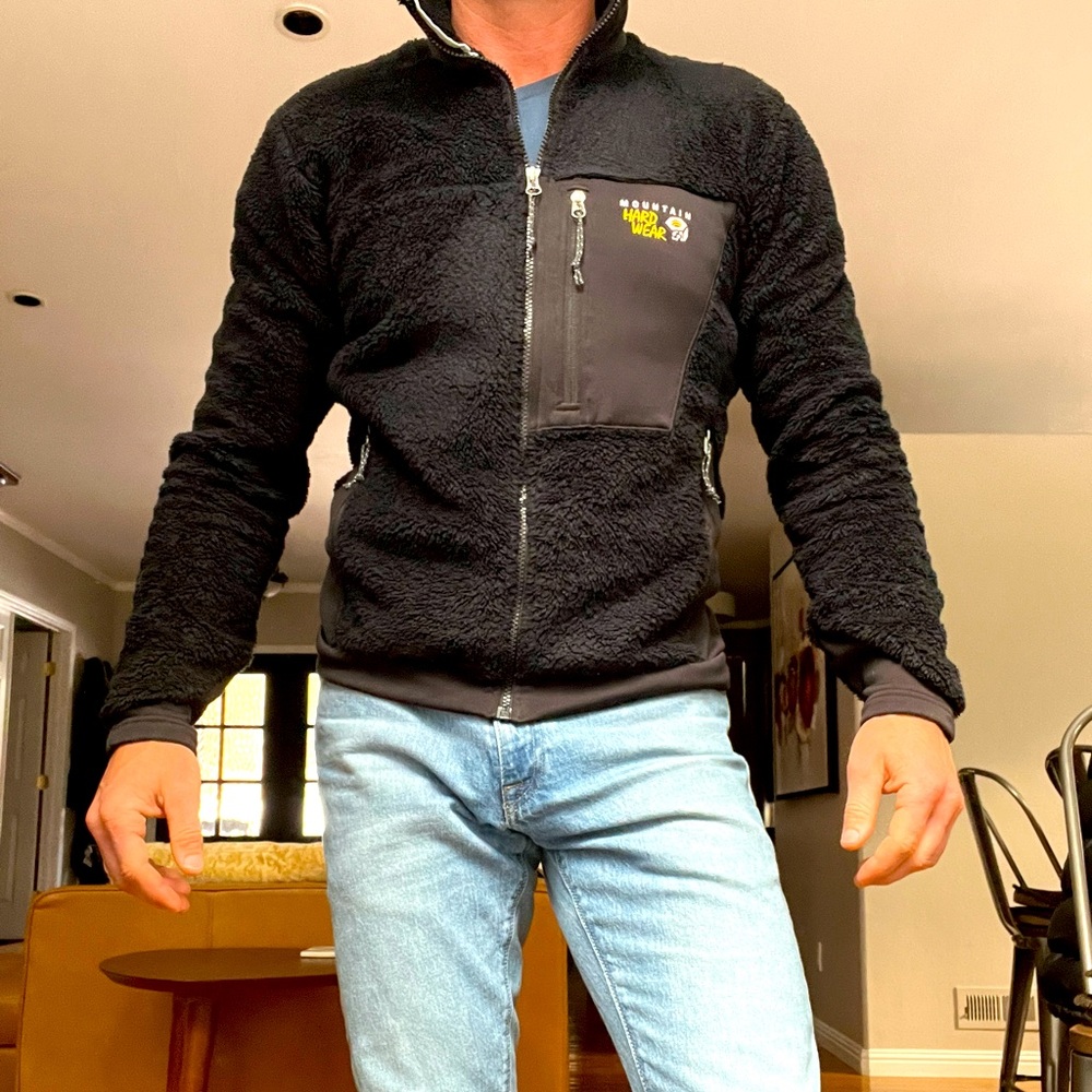 Mountain Hardwear Fleece Jacket Black Medium